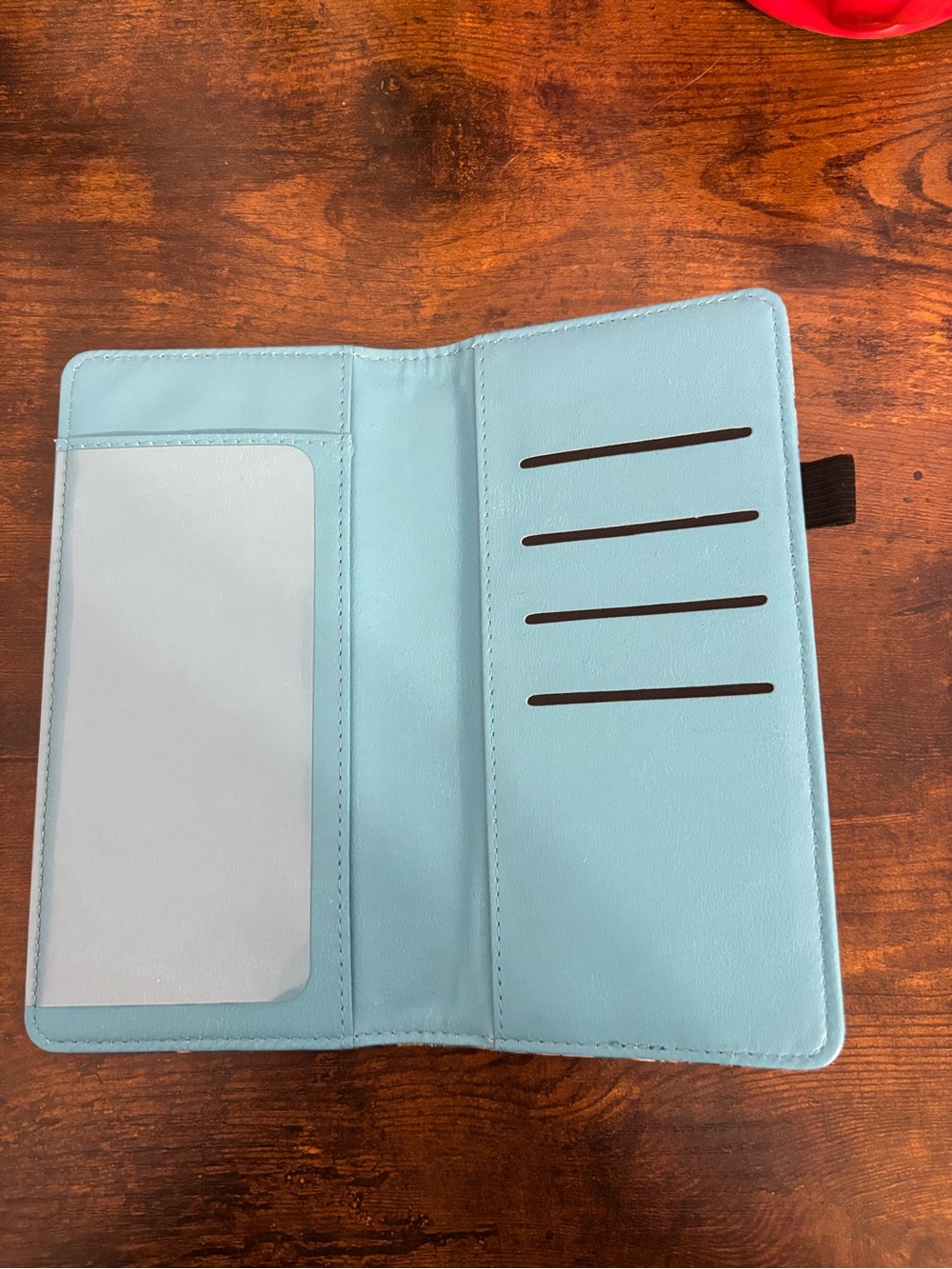 White blossom wallet/checkbook holder - Picture 4 of 11